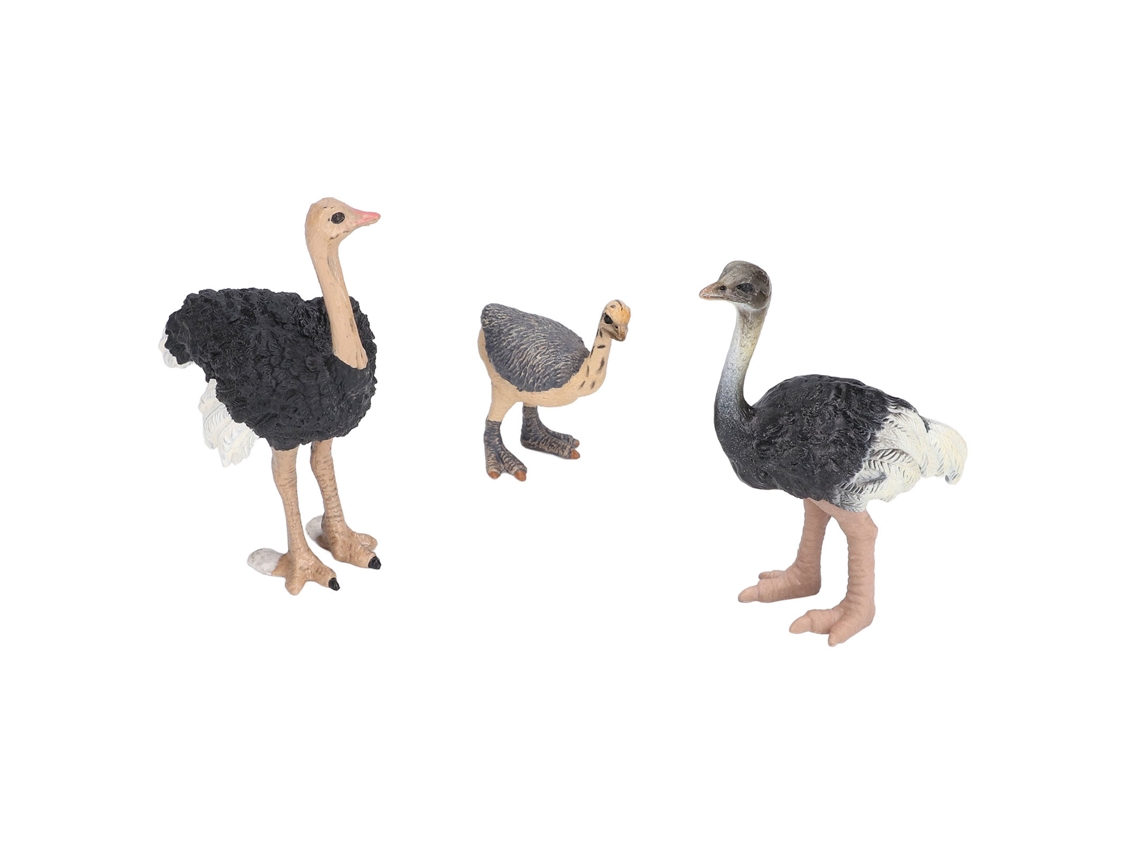 Avestruz De Plástico En Miniatura Con Detalles Exquisitos Para Niños Y Decoración.