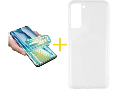 Carcasa + Protector de Pantalla para Samsung Galaxy S22 Plus 5G ACCETEL Transparente Claro