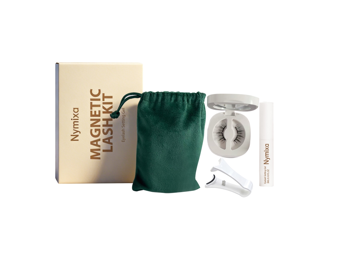 Set de pestañas postizas magnéticas, estilo rizado