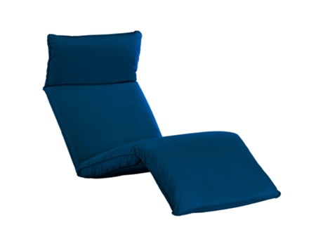 MAISON EXCLUSIVE Tumbona plegable de tela Oxford azul marino