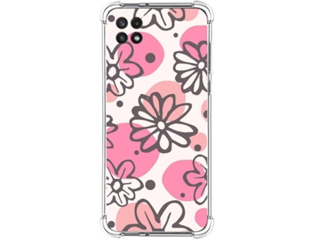 Carcasa Samsung Galaxy A22 5G TUMUNDOSMARTPHONE Dibujos Antigolpes Flores 09 Multicolor