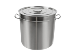 Cubo grande de acero inoxidable, versátil para la cocina, con múltiples opciones de capacidad, plateado, 35 l