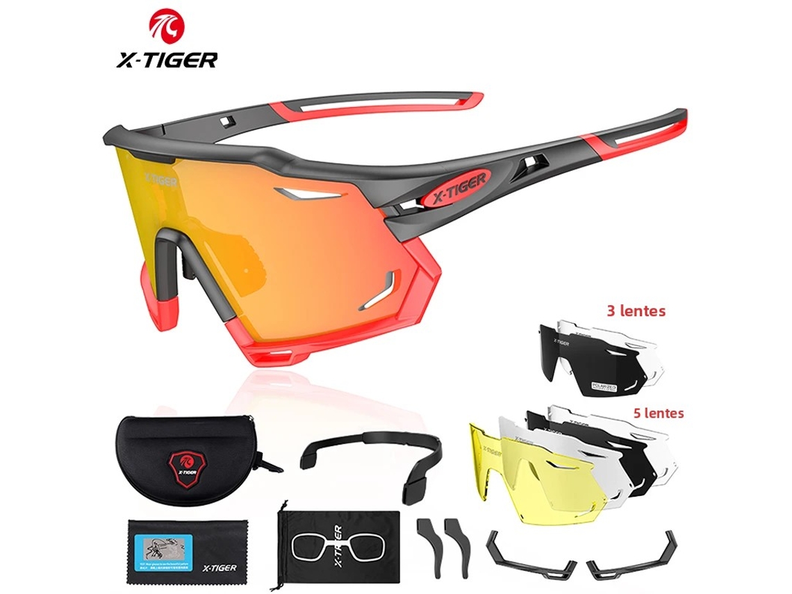 (Estilo 2) Gafas de ciclismo polarizadas UV400, gafas protectoras, unisex, lentes de polipropileno