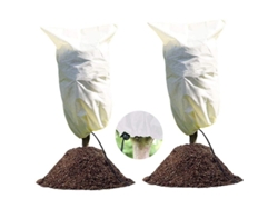 2026-2 Fundas Invernaderas Para Plantas, 80x60cm, Reutilizables, Protección Contra Frío, Viento Y Hielo