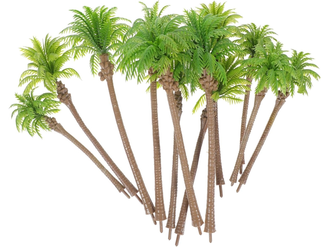 Modelos De Palmeras Decorativas En Miniatura, 12 Piezas, Árboles Artificiales