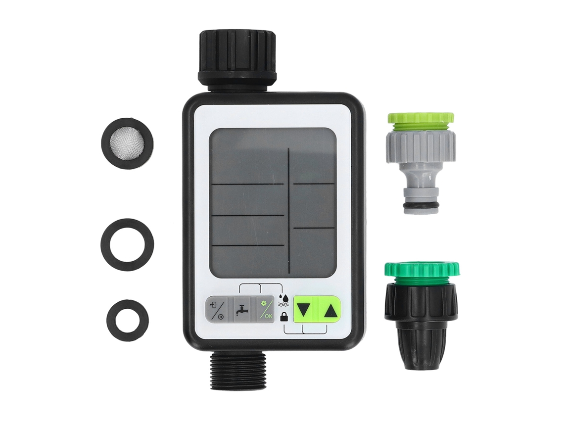 Temporizador De Riego Digital Con Sensor De Lluvia Y 3 Modos Inteligentes Para Jardín, Césped Y Uso Exterior.