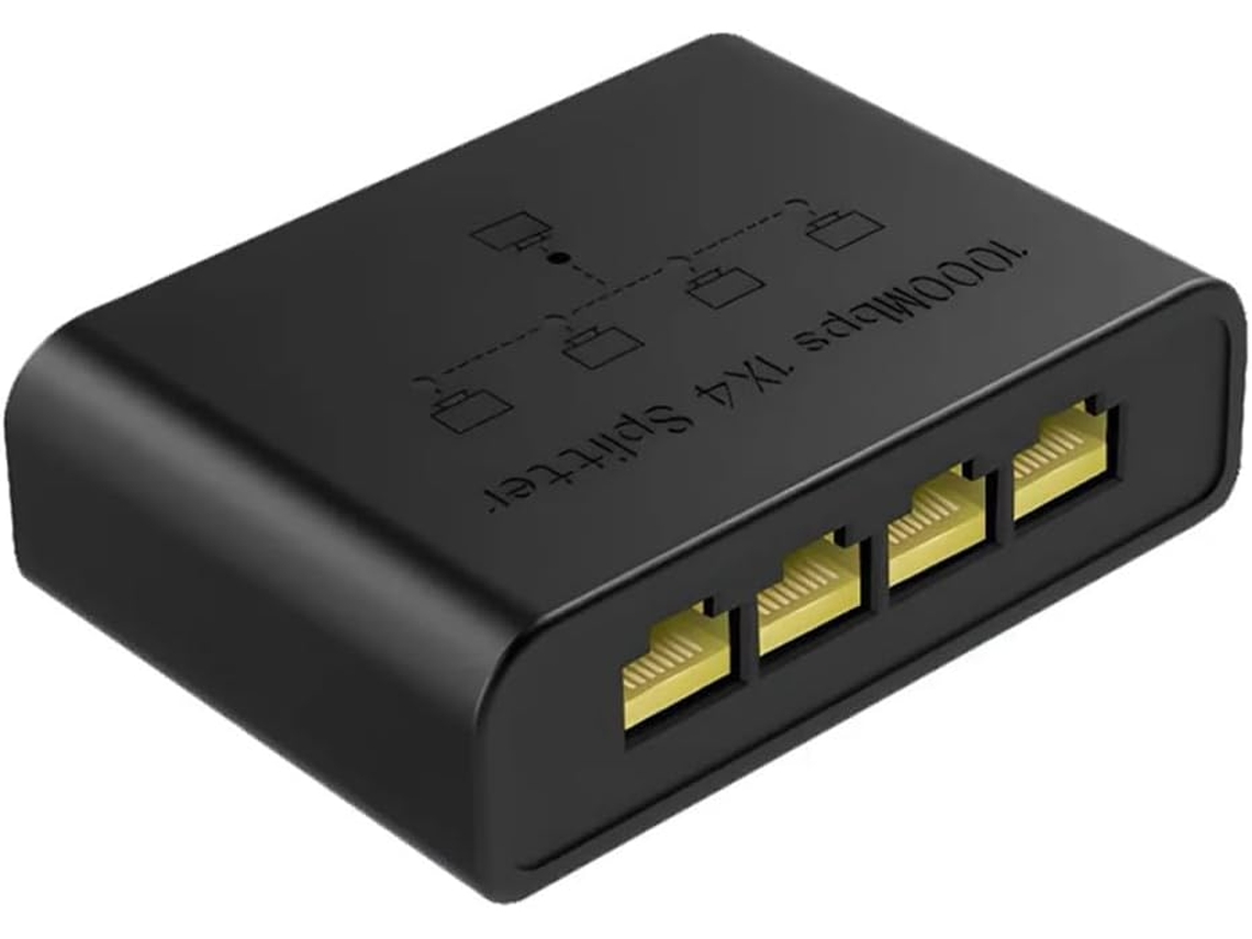 Concentrador De Conmutación De Red Rj45, Gigabit Ethernet De 1000 Mbps, 1 Entrada, 4 Salidas, Convertidor/divisor