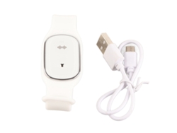 Pulsera repelente de mosquitos ultrasónica blanca electrónica USB pulsera repelente luz dorada
