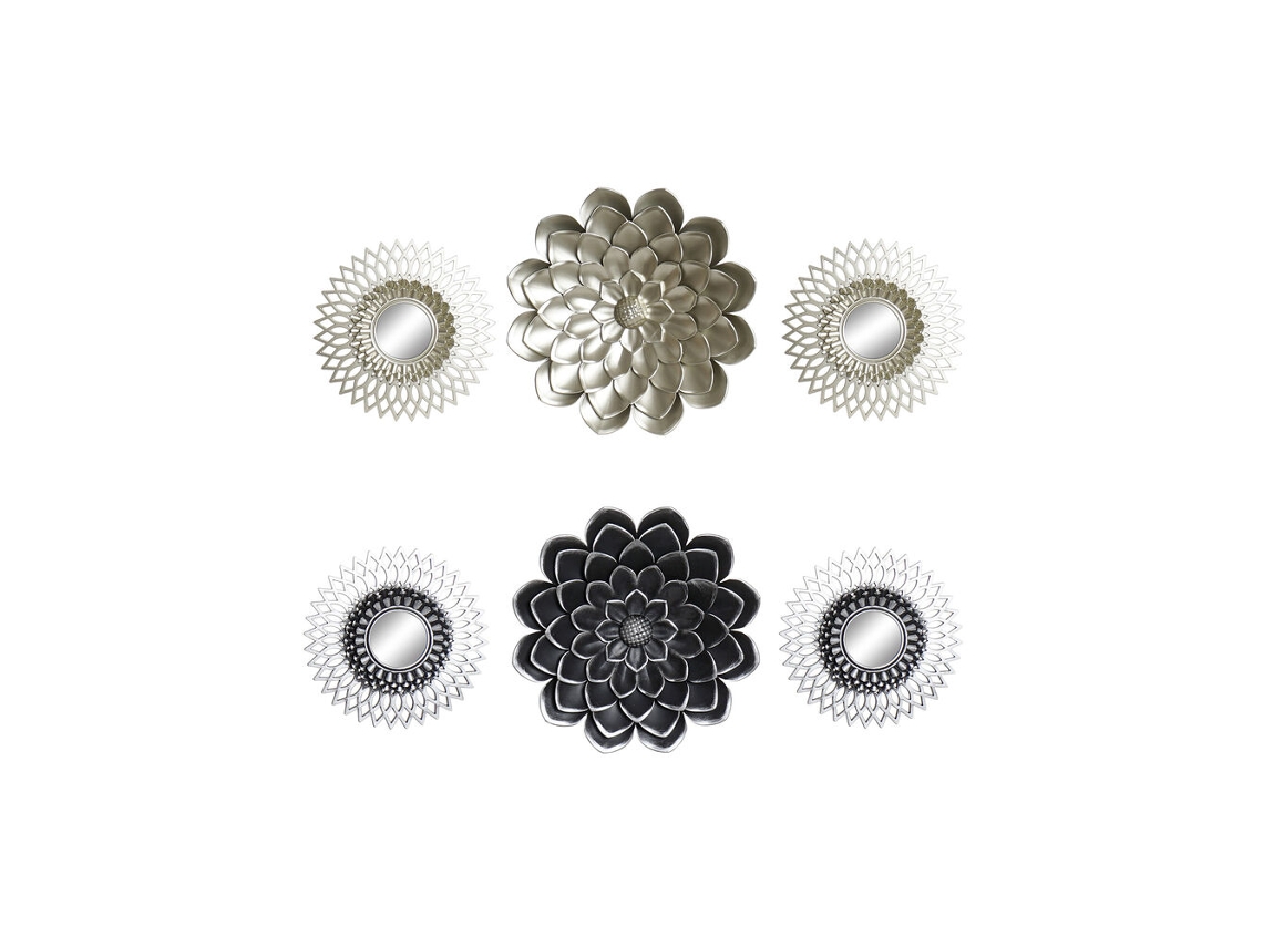 Espejo DKD HOME DECOR Plateado (Polipropileno)