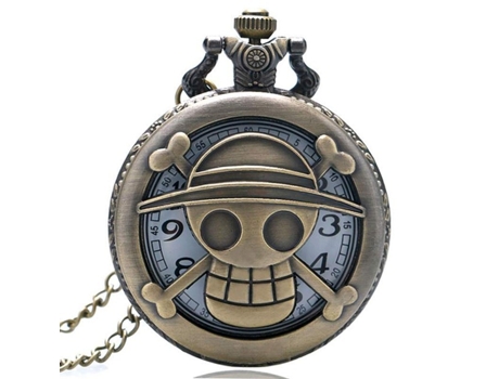 Hot Selling Men's Japan Cartoon Anime One Piece Pocket Watch Fashion Men Women Necklace Chain Vintage FOB Steampunk Pendant GRPT