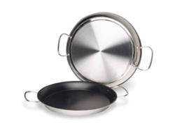 Paellera de acero inoxidable antiadherente LACOR 18/10 - 32 cm