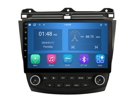 Autoradio 4GB RAM64GB ROM ROVERONE para Honda Accord 7 VII 2002 - 2008 CarPlay Android Coche Radio Bluetooth Navegación