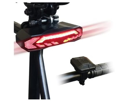 Luz trasera de bicicleta con Control remoto, alarma antirrobo, señal de giro y luz de freno, ENZONS, timbre eléctrico negro y negro