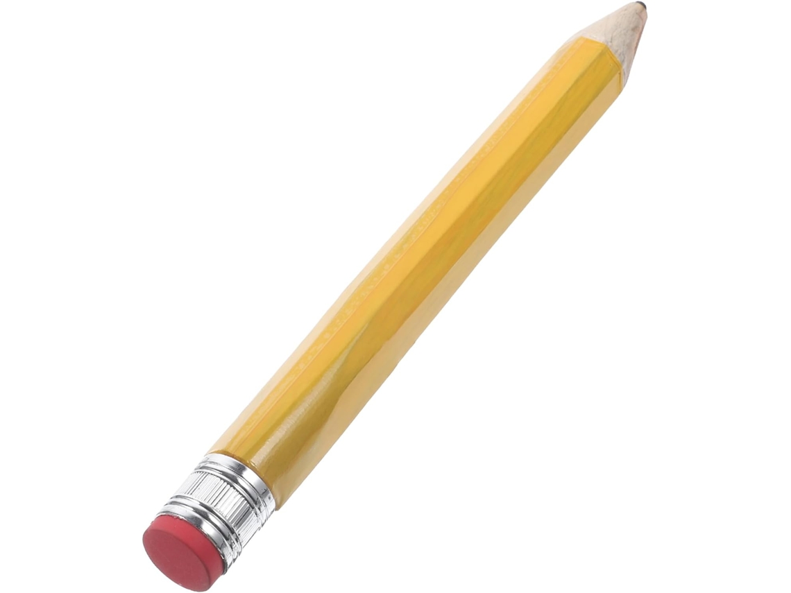 Lápiz De Madera Grande 2b De 35 Cm | Amarillo | Para Niños Y Niñas