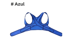 (azul L) Corrector De Postura Ajustable Y Transpirable Para La Espalda