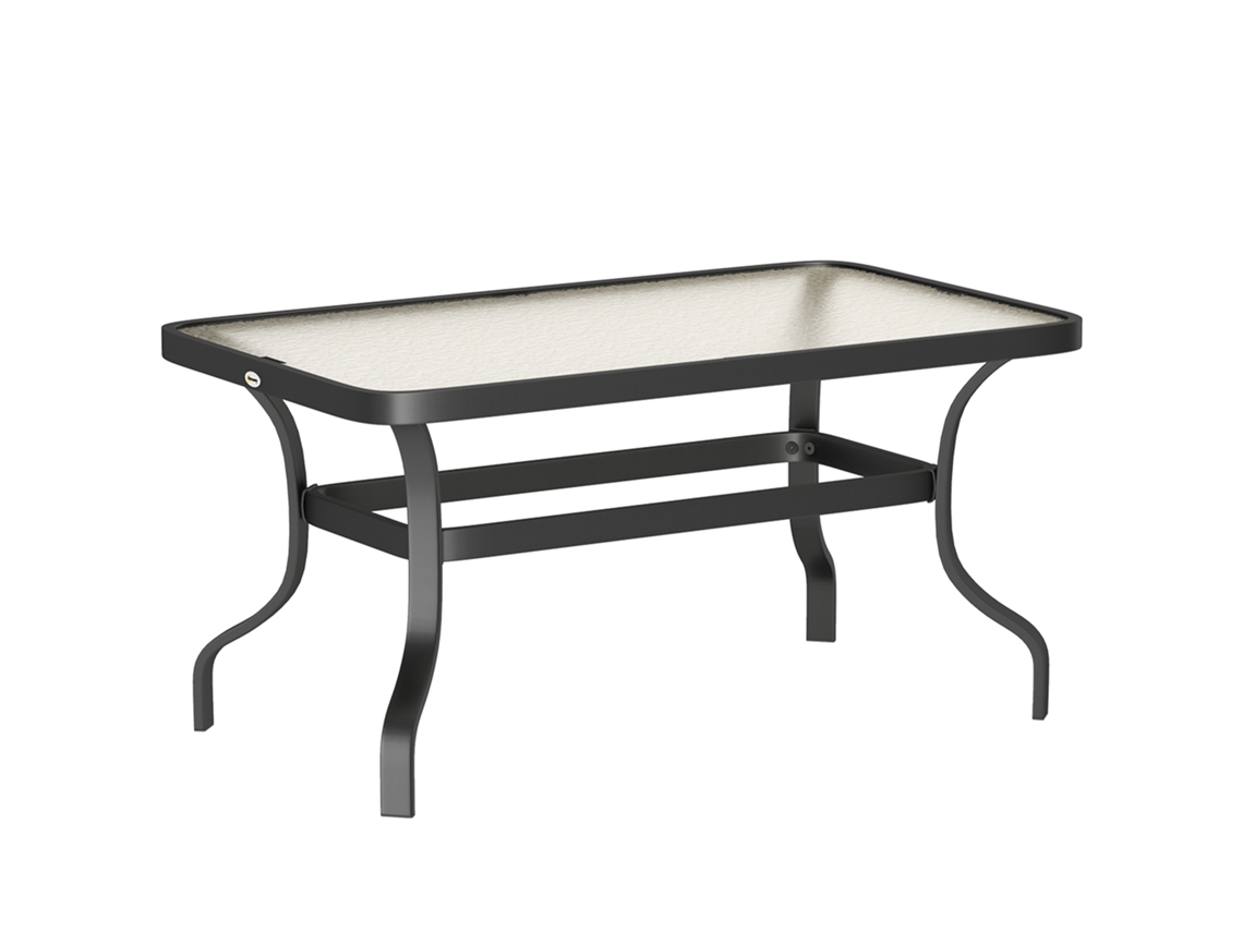 Mesa Apoyo,vidrio Templado,café,mesita Auxiliar,diseño Ondas,esquina Redonda,95x55cm,negro