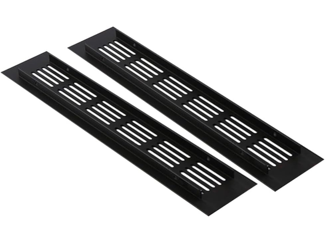 Rejillas De Ventilación De Aleación De Aluminio De 4 Piezas Para Armarios Y Muebles.