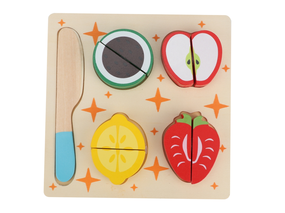 Juguetes Educativos De Madera Para Cortar Frutas Y Verduras: Manzanas De Imitación Para Niños.