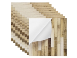 40 Baldosas De Vinilo Autoadhesivas Con Efecto Madera, Piezas De Pvc Autoadhesivas