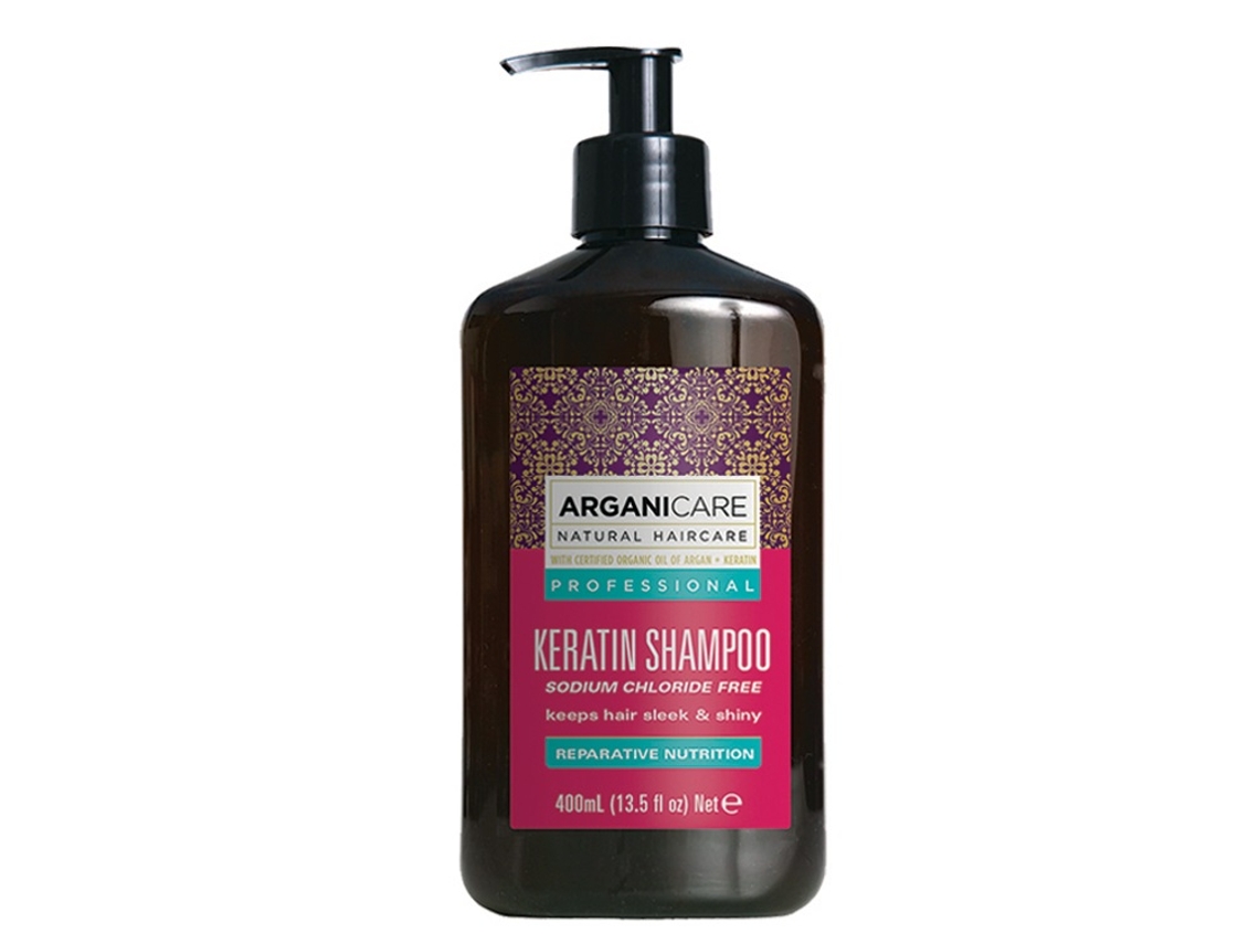 Champú De Keratina Arganicare Para Cabello Con Keratina, 400ml