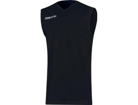 Camiseta de Hombre para Baloncesto MACRON Sin Mangas Amon Negro (2XS)