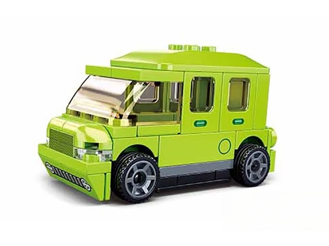 Sluban Pullback Electric Car Green M38-b1067h