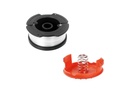 Carretel de aparador com tampa e mola para aparadores de fio Black Decker AF-100