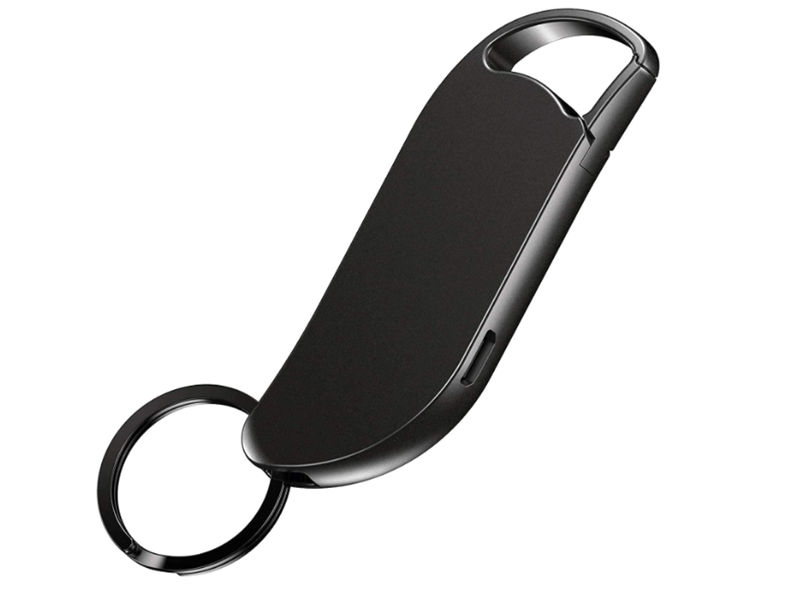 Grabadora de voz de 64 GB, grabadora de audio con grabación en un solo clic y 750 horas de capacidad, color negro Yizhood