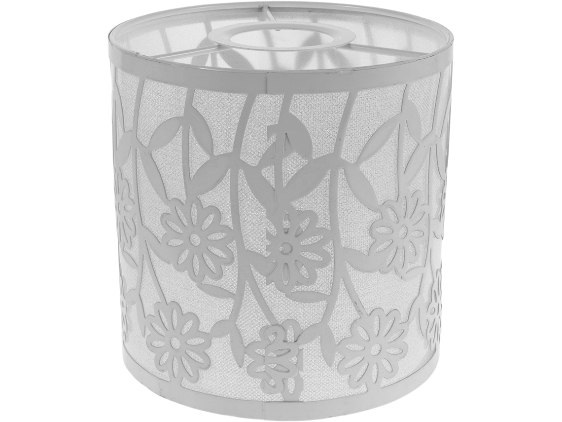 Exclusiva lámpara romántica de hierro forjado con estampado floral y pantalla metálica para sala de estar. SFUSHOS