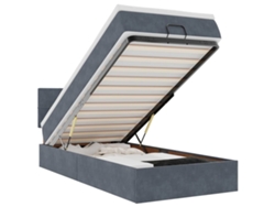 Maison Exclusive - Estructura Cama Otomana Colchón Terciopelo Gris Oscuro