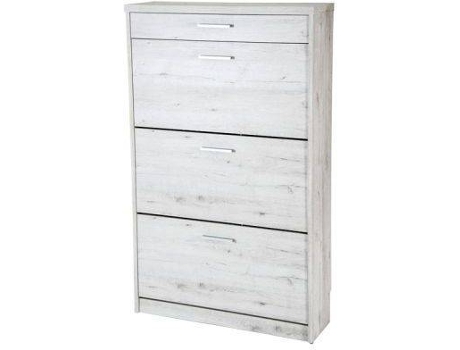 Kit Mueble Zapatero manzanares 3ab 53 x 140 12 blanco mozart topkit aglomerado alta densidad 131 80 25