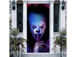 Fondo Decorativo Para Halloween De Tema Terrorífico Con Payaso, Trick Or Treat, 180x90cm, Poliéster, Para Fiestas Y Fotografías