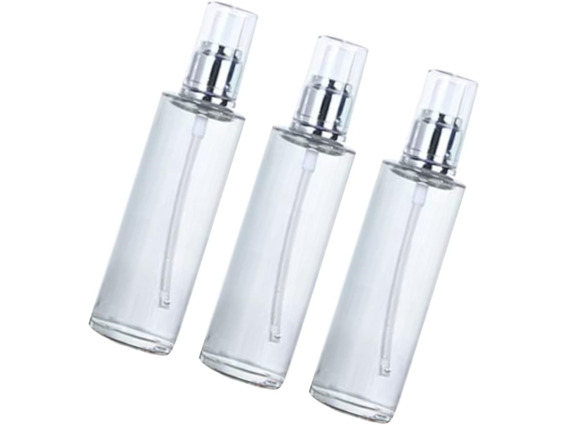 Conjunto De 3 Frascos Cosméticos Portáteis Vazios, Convenientes Para Viagens E