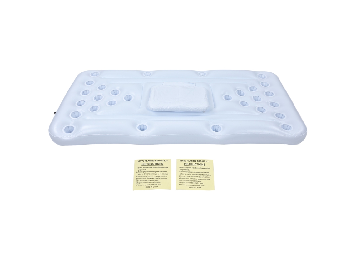 Mesa De Ping-pong Flotante Inflable Para Cerveza Con 28 Hoyos Para Fiestas En La Piscina Este Verano.