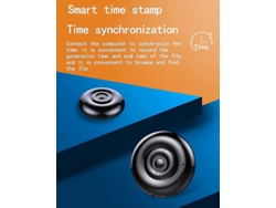 Mini grabadora de voz activada por voz con USB recargable para clases, reuniones y entrevistas, 4 GB, Yizhood (negra)