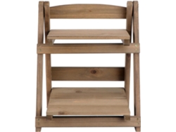 Estantería Plegable De Madera Estilo Retro Para Cafetería, Soporte Para Plantas De Dos Niveles.