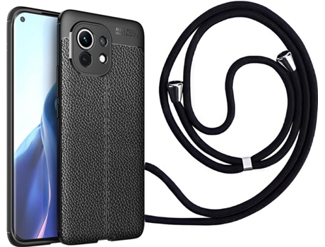 Funda Xiaomi Mi 11 Rugged Leather con Collar Negro