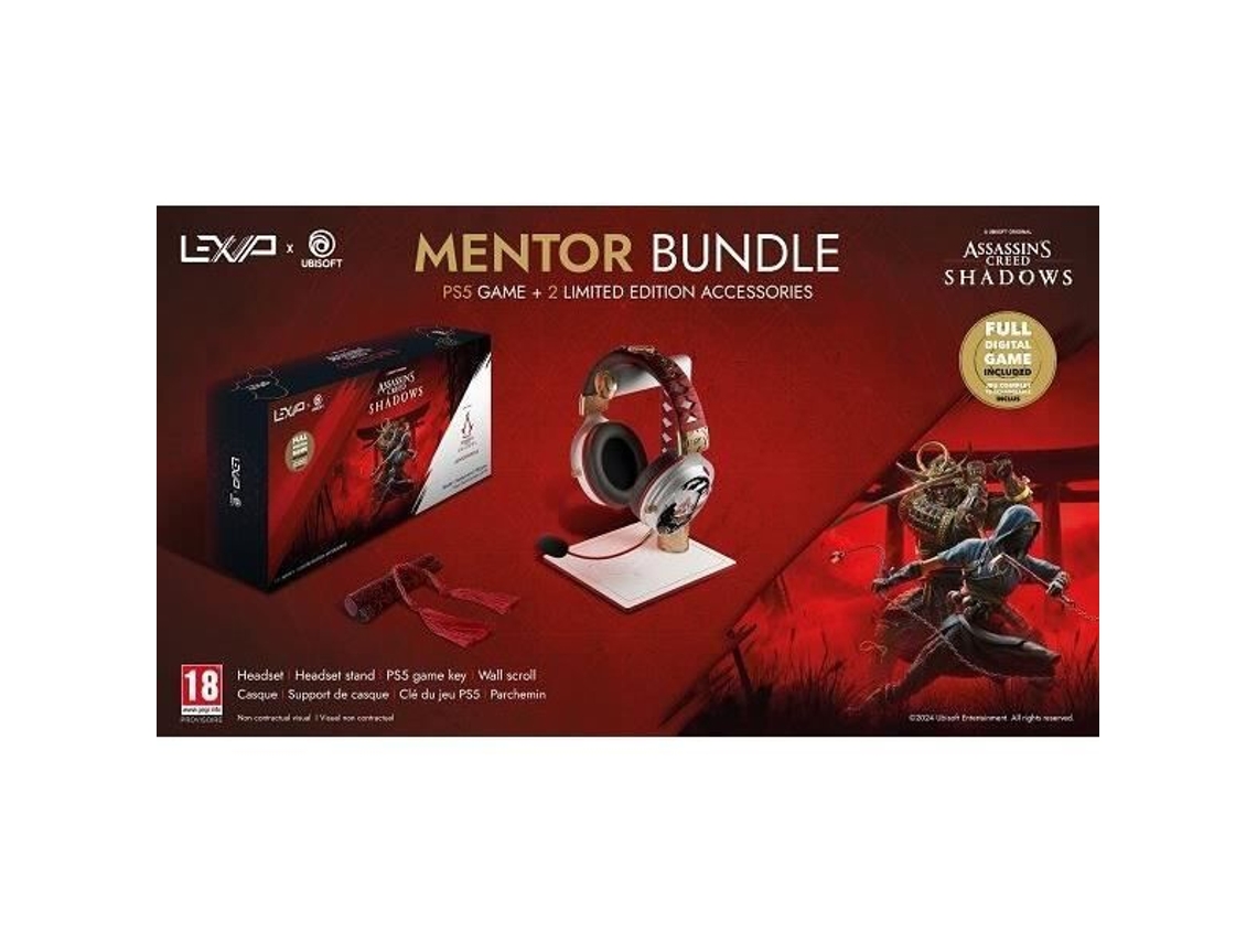 Auriculares Lexip Assassins Creed Shadows Con Cable Circumaurales Supresor De Ruido Activo Micromania