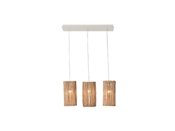 Lampara Techo Eucalipto Troncos Blanco 20x20x40cm