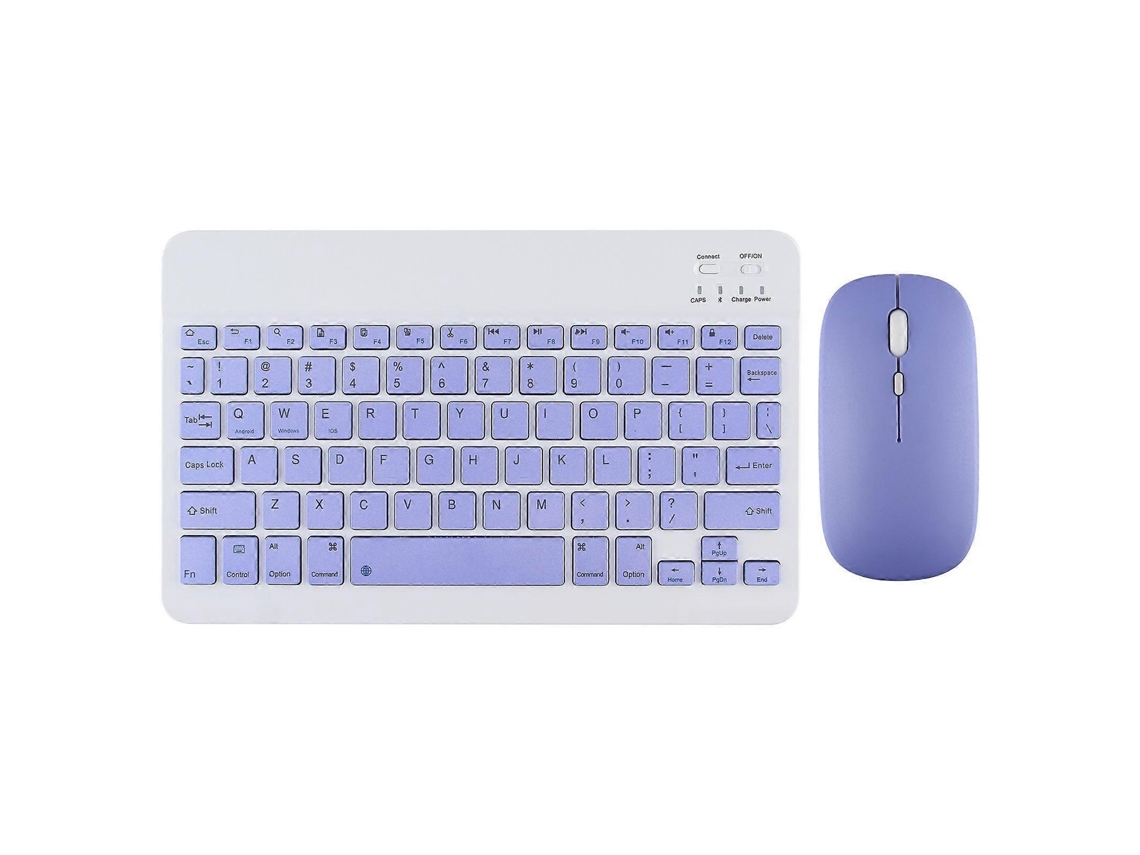 Teclado inalámbrico para iPad, teclado y ratón Bluetooth, mini teclado Android para tableta, iPad Pro 12 Everley891