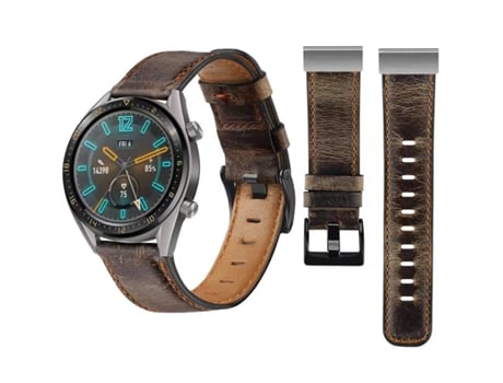 Correa Vintage Leather para Garmin fenix 5X Café