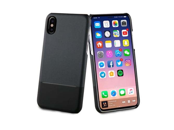 Carcasa iPhone X MUVIT Dobre Skin Negro