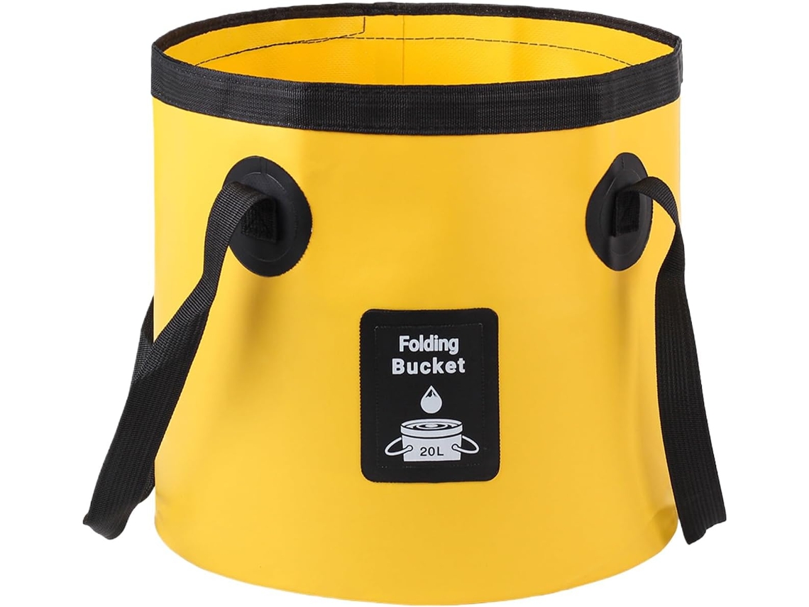 Cubo Plegable | 20 L Con Asa Para Lavar | Depósito | Agua | Coches | Antideslizante | Litros | Lavandería