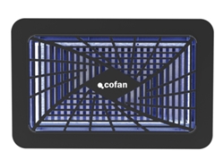 Cofan Lámpara Led Antiinsectos Con Potencia De 6w Para Interior | Recargable Con Usb | Cobertura 150 M² | Luz Uv Dual 365395 Nm | Montaje En Pared