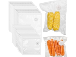 Juego De 20 Bolsas De Vacío Reutilizables Para Alimentos Con Válvula De Aire, Herméticas Y A Prueba De Fugas (26x28cm/30x49cm) Gertiz