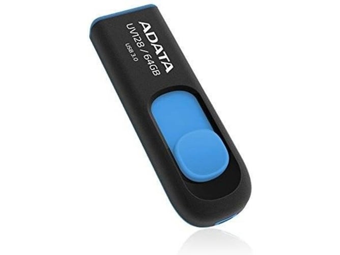 Pen USB ADATA UV128 64GB Negro y Azul