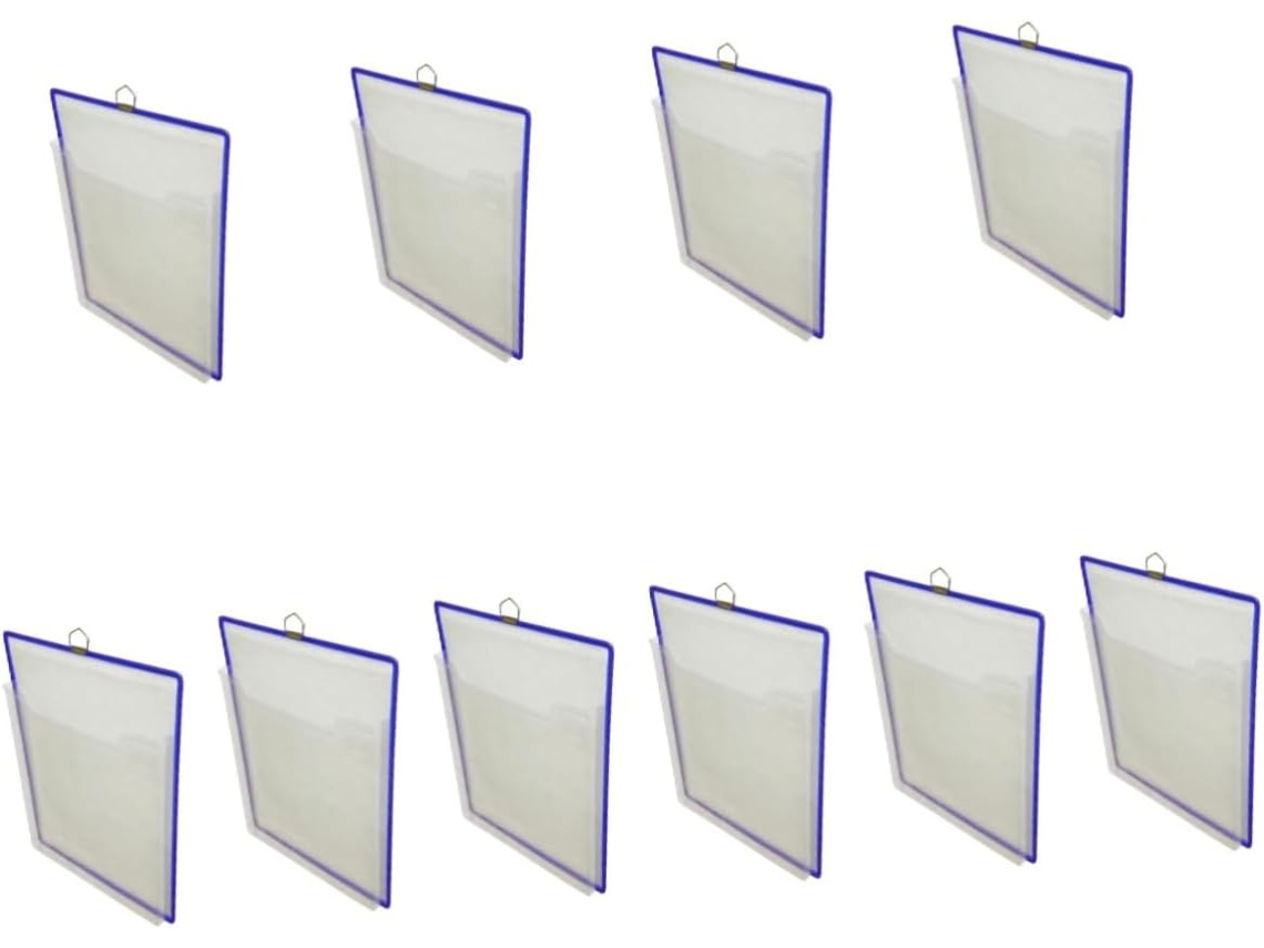 Carpetas De Plástico Transparente Para Documentos (10 Unidades) Para Almacenamiento De Archivos
