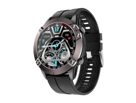 Smartwatch Dk60 Bluetooth Llamada Frecuencia cardíaca Presión arterial Control de música Negro