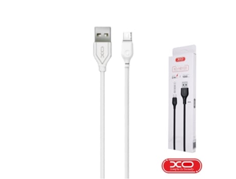 Cable USB-A XO 2,0 Macho / Micro Usb-B 2,1A 1M (Blanco)