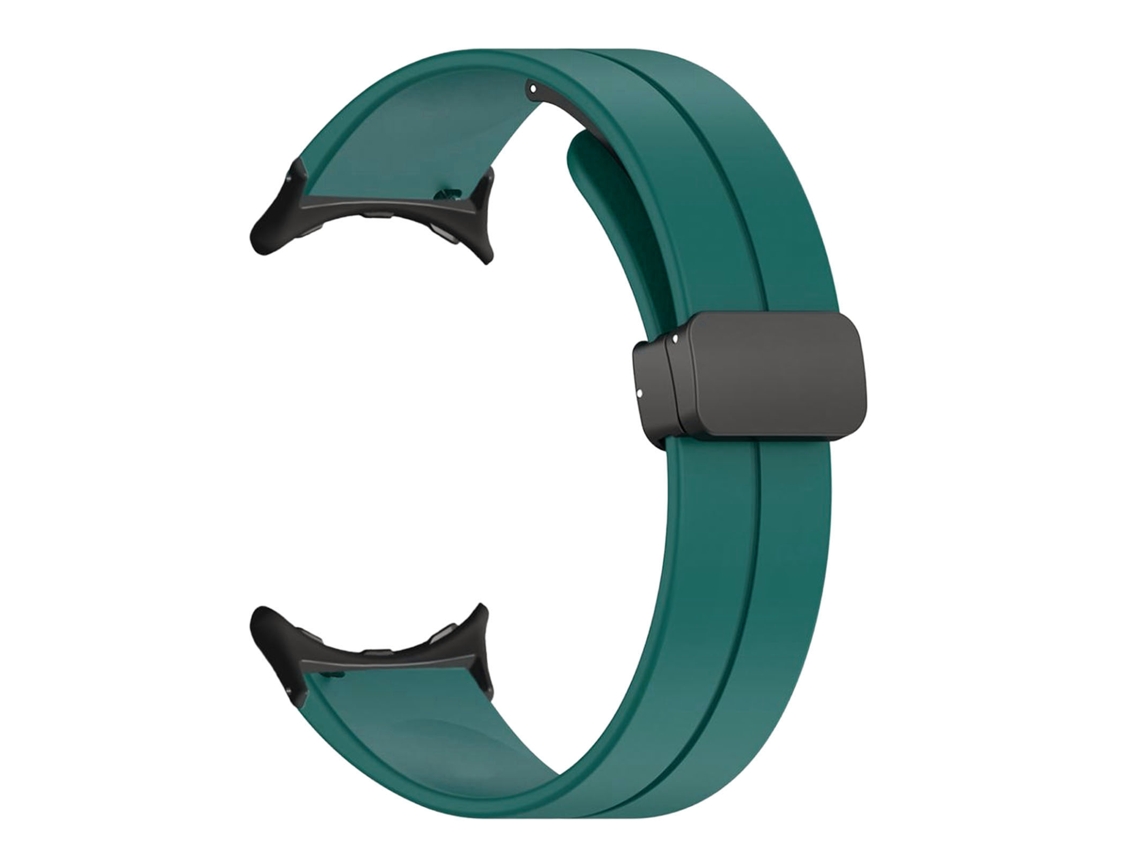 Reloj Automático Winner De Acero Inoxidable Resistente Al Agua Con Correa De Silicona Blanca.